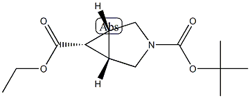 Ethyl endo-3-Boc-3-azabicyclo-[3.1.0]hexane-6-carboxylate Struktur