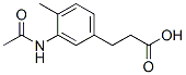 Hydrocinnamic acid, 3-acetamido-4-methyl- Struktur