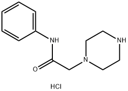 PIPERAZINE ACETIC ACID ANILIDE DIHYDROCHLORIDE Struktur