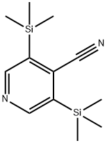 4-Pyridinecarbonitrile,3,5-bis(trimethylsilyl)-(9CI) Struktur