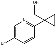 (1-(5-broMopyridin-2-yl)cyclopropyl)Methanol Struktur