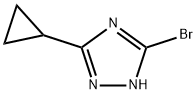 5-bromo-3-cyclopropyl-1H-1,2,4-triazole(SALTDATA: FREE) Struktur