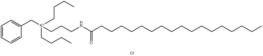 benzyldibutyl[3-[(1-oxooctadecyl)amino]propyl]ammonium chloride Struktur