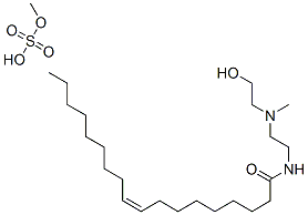 N-[2-[(2-hydroxyethyl)methylamino]ethyl]oleamide methyl sulphate Struktur