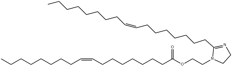 2-[2-(8-heptadecenyl)-4,5-dihydro-1H-imidazol-1-yl]ethyl oleate Struktur