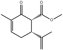 3-Cyclohexene-1-carboxylicacid,3-methyl-6-(1-methylethenyl)-2-oxo-,methylester,(1R,6R)-(9CI) Struktur