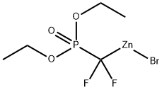 (DIETHOXYPHOSPHORYL)DIFLUOROMETHYLZINC BROMIDE Struktur