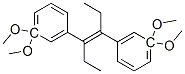 3,4-bis(3',3'-dimethoxyphenyl)-3-hexene Struktur