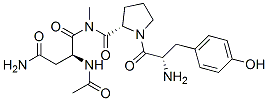 acetyl-tyrosyl-prolyl-methylasparaginamide Struktur