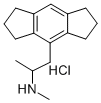 1,2,3,5,6,7-Hexahydro-N,alpha-dimethyl-s-indacene-4-ethanamine hydroch loride Struktur