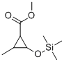 METHYL (2-METHYL-3-TRIMETHYLSILOXYCYCLOPROPANE-CARBOXYLATE) Struktur