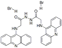 Glycine, N-9-acridinyl-, 2-((9-acridinylamino)acetyl)hydrazide, dihydr obromide Struktur