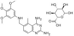 Trimetrexate glucuronate Struktur