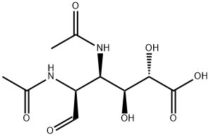 2,3-diacetamido-2,3-dideoxymannuronic acid Struktur