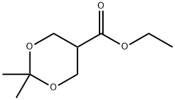 2,2-diMethyl-5-ethoxycarbonyl-1,3-dioxane Struktur