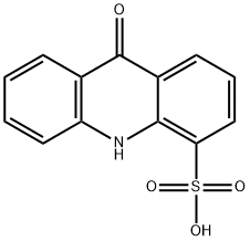 4-Acridinesulfonic  acid,  9,10-dihydro-9-oxo- Struktur