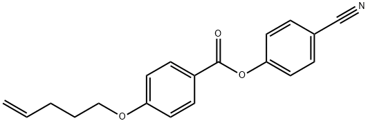 4-CYANOPHENYL-(4-(4-PENTENYLOXY)-BENZOATE) Struktur