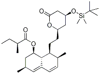 4-O-tert-ButyldiMethylsilyl Epi Lovastatin Struktur