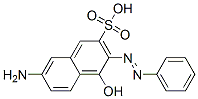 7-amino-4-hydroxy-3-(phenylazo)naphthalene-2-sulphonic acid Struktur