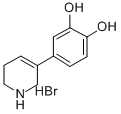 1,2-Benzenediol, 4-(1,2,5,6-tetrahydro-3-pyridinyl)-, hydrobromide Struktur