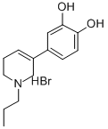 4-(1,2,5,6-Tetrahydro-1-propyl-3-pyridinyl)-1,2-benzenediol hydrobromi de Struktur