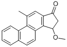 15,16-Dihydro-11-methyl-15-methoxycyclopenta(a)phenanthren-17-one Struktur