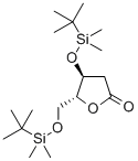 3,5-Di-O-(tert-butyldimethylsilyl)-2-deoxy-D-ribonolactone Struktur