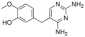 5-[(2,4-Diamino-5-pyrimidinyl)methyl]-2-methoxyphenol Struktur