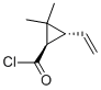 Cyclopropanecarbonyl chloride, 3-ethenyl-2,2-dimethyl-, trans- (9CI) Struktur