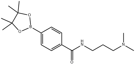 4-(3-(DIMETHYLAMINO)PROPYLCARBAMOYL)PHENYLBORONIC ACID, PINACOL ESTER 結(jié)構(gòu)式