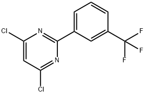 4,6-DICHLORO-2-[3-(TRIFLUOROMETHYL)PHENYL]PYRIMIDINE Struktur