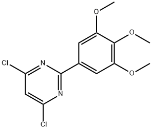 4,6-DICHLORO-2-(3,4,5-TRIMETHOXYPHENYL)PYRIMIDINE Struktur