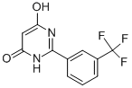 6-HYDROXY-2-[3-(TRIFLUOROMETHYL)PHENYL]-4(3H)-PYRIMIDINONE Struktur