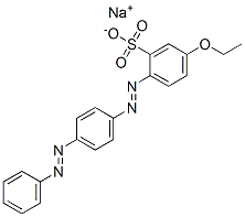 sodium 5-ethoxy-2-[[4-(phenylazo)phenyl]azo]benzenesulphonate Struktur