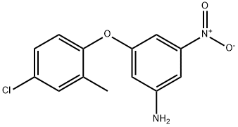 3-(4-chloro-2-methylphenoxy)-5-nitroaniline Struktur