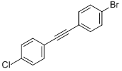 1-BROMO-4-[(4-CHLOROPHENYL)ETHYNYL]BENZENE Struktur