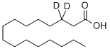 HEXADECANOIC-3,3-D2 ACID Struktur