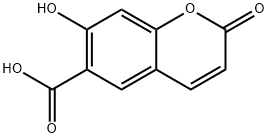 7-Hydroxycoumarin-6-carboxylic acid Struktur