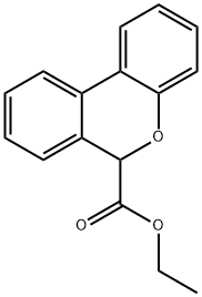 6H-Dibenzo(b,d)pyran-6-carboxylic acid, ethyl ester Struktur