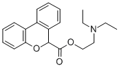 6-(2-Diethylaminoethoxycarbonyl)-6H-dibenzo(b,d)pyran Struktur