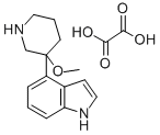 4-(3-Methoxypiperidin-3-yl)-1H-indole oxalate Struktur