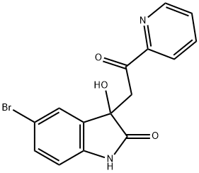 5-BROMO-3-HYDROXY-3-(2-OXO-2-PYRIDIN-2-YL-ETHYL)-1,3-DIHYDRO-INDOL-2-ONE Struktur