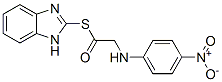 1-(1H-benzoimidazol-2-ylsulfanyl)-2-[(4-nitrophenyl)amino]ethanone Struktur