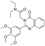 N,N-diethyl-2-[4-oxo-2-(3,4,5-trimethoxyphenyl)quinazolin-3-yl]acetami de Struktur