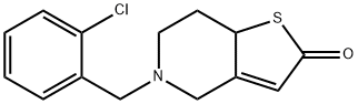 5-[(2-Chlorophenyl)methyl]-5,6,7,7a-tetrahydrothieno[3,2-c]pyridin-2(4H)-one Struktur