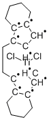 MESO-DICHLOROETHYLENEBIS-(4,5,6,7-TETRAHYDRO-1-INDENYL)-TITANIUM(IV) Struktur