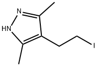 3,5-DIMETHYL-4-(2-IODOETHYL)-1H-PYRAZOLE Struktur