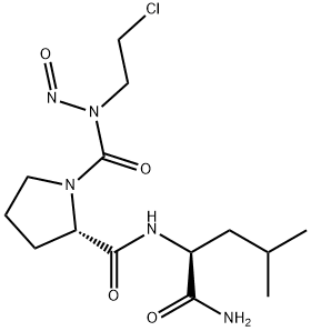 1-(((2-Chloroethyl)nitrosoamino)carbonyl)-L-prolyl-L-leucinamide Struktur