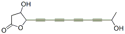 2(3H)-Furanone, dihydro-4-hydroxy-5-(9-hydroxy-1,3,5,7-decatetraynyl)- Struktur