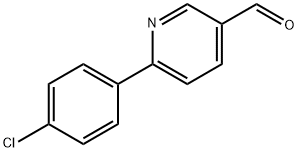 6-(4-Chlorophenyl)-3-pyridinecarbaldehyde Struktur